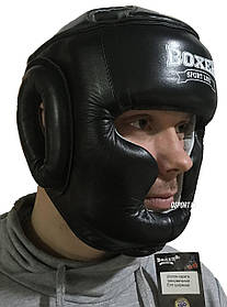 Шолом для карате шкіряний Еліт Boxer L (bx-0073)