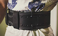 Пояс для пауэрлифтинга со скобой кожаный 3 слоя Onhillsport размер S (OS-0365-1)