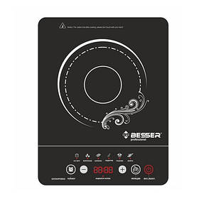Плита електрична інфрачервона настільна 2000w 28х36х6.5см BESSER (10249)