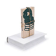 Закладка для книжок "Книжковий черв'як" (зелений), фото 4