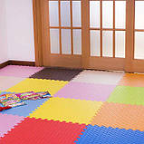 Дитячий ігровий килимок-пазл (мат татамі, ластівчин хвіст) OBABY 50см х 50см товщина 10мм (FI-0133), фото 7
