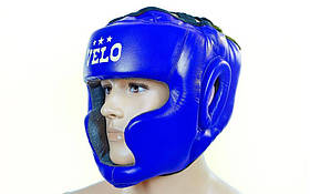Шолом боксерський (з повним захистом) шкіра VELO ULI-5005