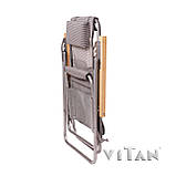 Крісло-шезлонг для відпочинку та туризму 95х61х92см Vitan Ясень (VT7133), фото 2