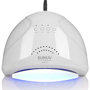 Ультрафіолетова LED лампа SUNUV SUN 1 48 Вт для сушіння гель-лаку, гелю (white)