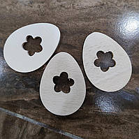 Пасхальный деревянный магнит "Яйцо с цветком" | заготовка для декупажа| под декорирование |для росписи