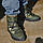 Уггі чоловічі Babylon Україна 39 розмір хакі теплі зимові модні шкіряні черевики на хутрі чоловіче взуття зима, фото 7