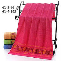 Від 8 шт. КО-Полотенце лицьовий візерунок махра розмір 50*90 deshevo-vsem.com купити гуртом дешево а