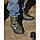 Уггі чоловічі Babylon Україна 44 розмір хакі теплі зимові модні шкіряні черевики на хутрі чоловіче взуття зима, фото 4