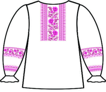 Сорочка під вишивку для дівчинки 160-12-09-34 Розмір 34