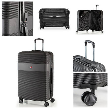 Валіза Swissbrand Cairo (M), 65 л (Black), фото 1