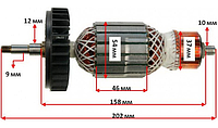 Якорь на болгарку Makita GA9020 1 класс