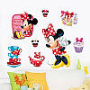 Наклейка на стіну в дитячу кохану Мікі Мауса "Minnie Mouse чаювання" (лист 42*60 см) наклейки в детсад, фото 8