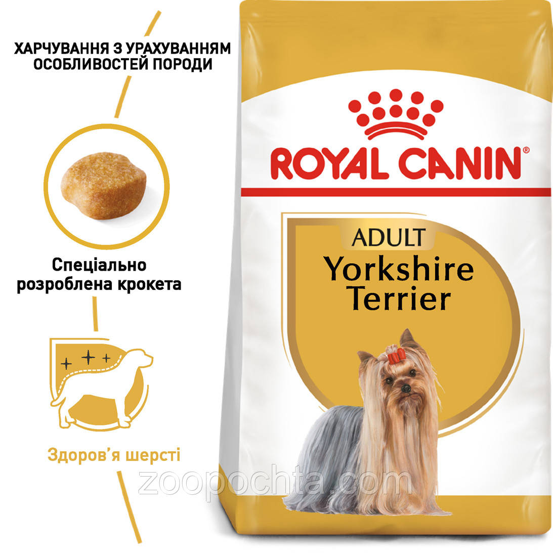 Cухой корм Royal Canin Yorkshire Terrier 28 для собак, 0,5КГ - фото 1 - id-p289906958