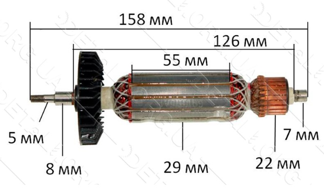 Якір на болгарку Makita GA 9533, фото 1