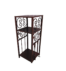 Кований дровник 125х50х50см, Кд14