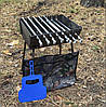 Мангал розкладний 2 мм на 6 шампурів + 6 шампурів, фото 8