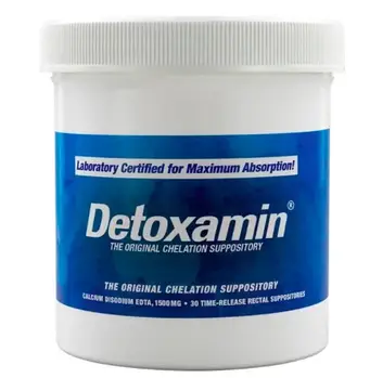 Detoxamin EDTA glutathione support 1500 MG / Детоксамин свічки ЕДТА з глутатіоном 30 шт./USA