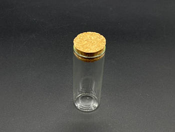 Скляна мініпляшка з корком 30 * 80 мм — 40 мл