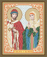 Схема на ткани для вышивания бисером ArtSolo Святой Князь Петр и Святая Княжна Феврония VIA4113