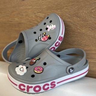 Сабо Кроксы Женские Crocs Оригинал Bayaband Серые Розовые Белые 36 37 ...