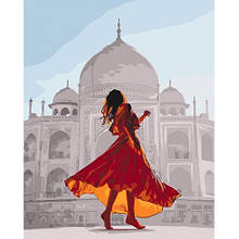Перлина Індії Картина за номерами Ідейка полотно на підрамнику 40х50см КНО4639