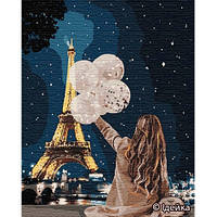 Незабутній вечір у Парижі Картина за номерами Ідейка полотно на підрамнику 40x50 см КНО4763