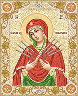 Образ Пресвятой Богородицы Семистрельная Рисунок на ткани Марічка РИК-3-012