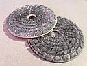Липучка (черепашка) HUANGCHANG з металізованим алмазним сегментом для шліфування природного каменю, зерно 50, фото 2