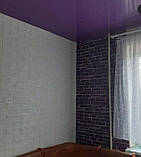3д Панель 70х77см х 5мм самоклейка під цеглу на стіну самоклеюча стінова пвх Катеринославський фіолетовий, фото 6