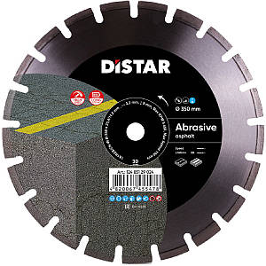 Круг алмазний Distar Bestseller Abrasive 350 мм відрізний сегментний диск асфальтом і бетоном
