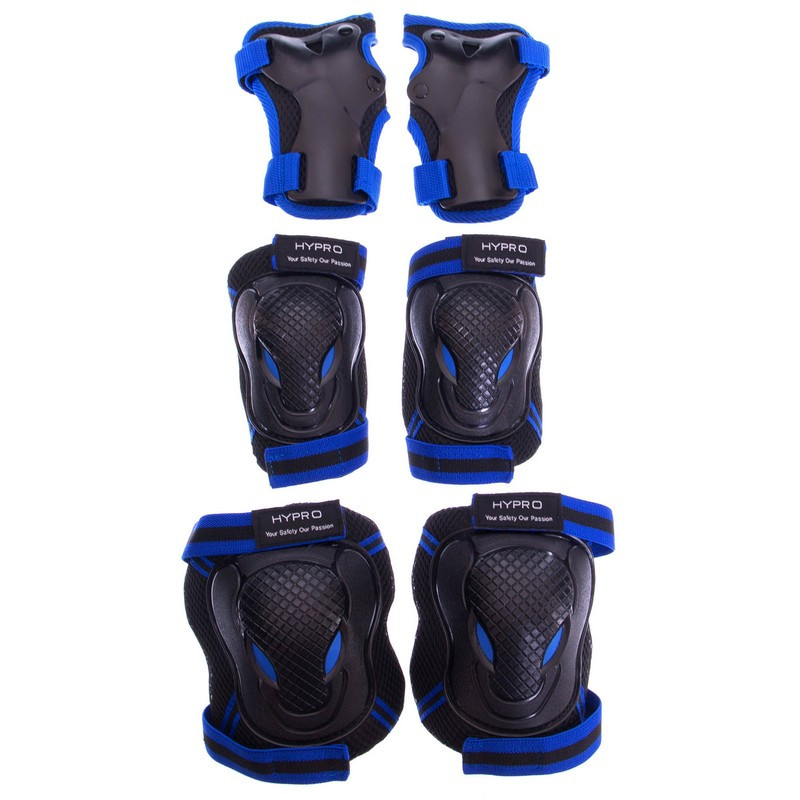 Захист дитячий на коліна/ на лікті / на долоні HYPRO HP-SK-6967 чорний-синій