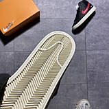 Чоловічі кросівки Nike Blazer Mid '77 Black Blue, чорні шкіряні кросівки найк блейзер мід, фото 9