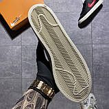 Чоловічі кросівки Nike Blazer Mid '77 Black Blue, чорні шкіряні кросівки найк блейзер мід, фото 7