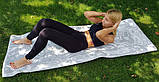 Килимок для йоги та фітнесу (йога мат) OSPORT Premium TPE+TC 183х61см товщина 6мм (MS 2138), фото 3