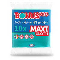Салфетка BONUS PRO Maxi cloth green Набор универсал Зеленая Макси 10 шт