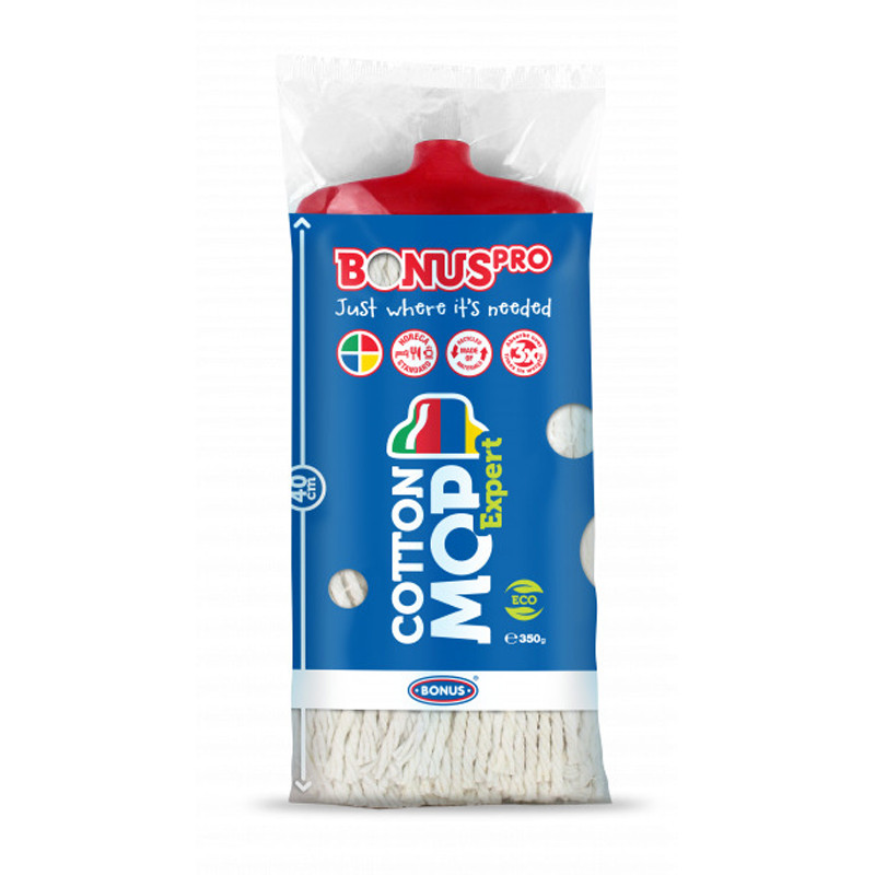 Моп BONUS CottonMop Expert шнурковий (котон) 350 г червоний