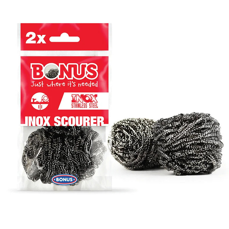 Скребок BONUS INOX spiral scourer металевий спіральний 2 шт