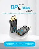 Адаптер-перехідник Порт дисплея 20 М > вихід HDMI F 4K HBMB0, фото 8
