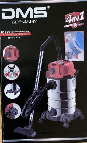 Пилосос 4в1 DMS NTSC-30 Red з розеткою 220 Вт на корпусі