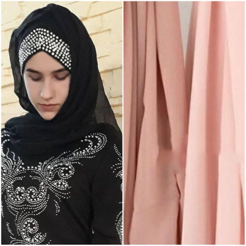 Хіджаб 009 (чорний, рожевий, бежевий), фото 1