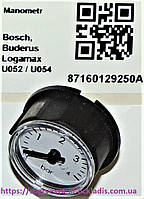 Манометр 0-4 bar 27 мм різь 10 мм (б ф.у, Тур) Bosch Buderus Logamax U052/U054, арт. 8716012925А, к.з. 17851