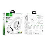 Навушники бездротові Bluetooth HOCO Charming BT headset W34, сірі, фото 7