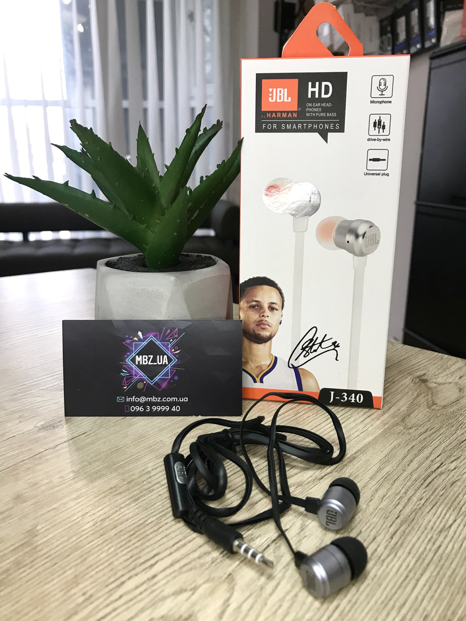 Навушники дротові JBL J-340A 3,5 mm Silver