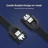 Кабель Ugreen SATA 3,0, прямий прямокутний, для жорсткого диска, SSD, HDD, материнської плати Asus MSI Gigabyt, фото 4