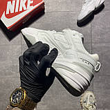 Чоловічі / жіночі кросівки Nike M2K Tekno Total White, білі шкіряні кросівки найк м2к текно, фото 6