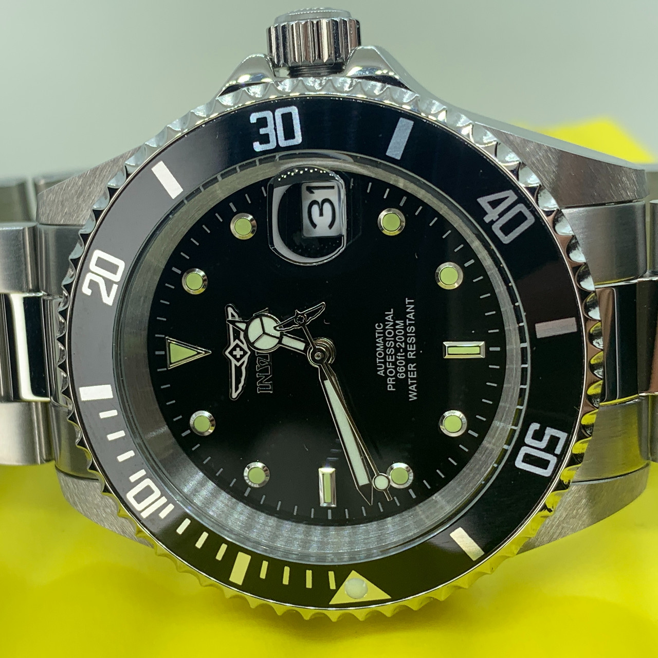 Чоловічий наручний годинник дизайн Ролекс Судмаринер від Invicta