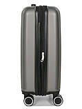 Валіза ручна поклажа S сіра 55х35х21(+5)см/38л/2.6кг/Worldline 623, фото 5