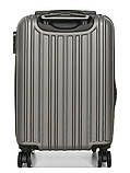 Валіза ручна поклажа S сіра 55х35х21(+5)см/38л/2.6кг/Worldline 623, фото 3
