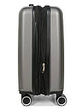 Валіза ручна поклажа S сіра 55х35х21(+5)см/38л/2.6кг/Worldline 623, фото 6