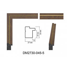 Багетна рамка для картини Коричнева 40*50 см DM2730-045-5 Origami Baget